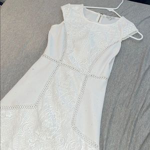 White tight body dress